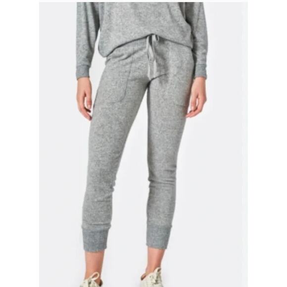 Joie Pants Womens XS Gray TENDRA Knit Joggers Drawstring Lounge Cozy Sweatpants - Picture 1 of 9